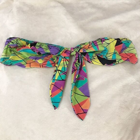 Tavik Swimwear Retro Geometric Bandeau‎ Top - Picture 2 of 6